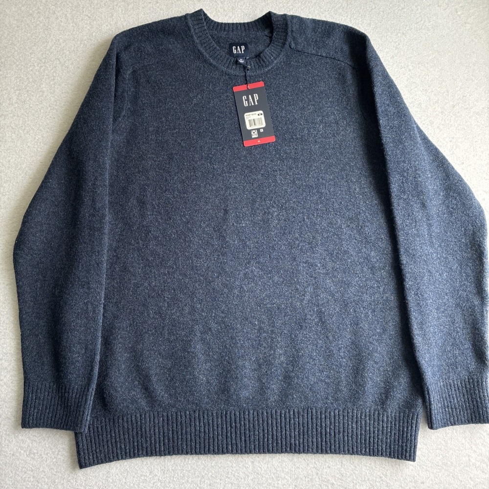 Gap Mens Wool Blend Crewneck Sweater XL Coastal Fisherman New England Classic